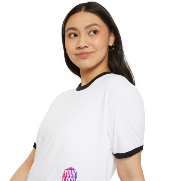 Unisex Cotton Ringer T-Shirt - Image 7