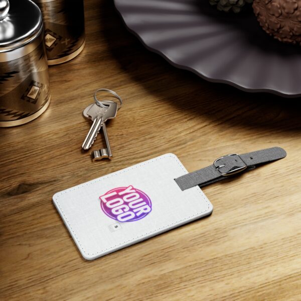 Saffiano Polyester Luggage Tag, Rectangle - Image 4