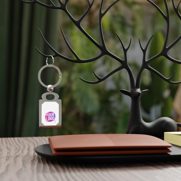 Rectangle Photo Keyring - Image 3