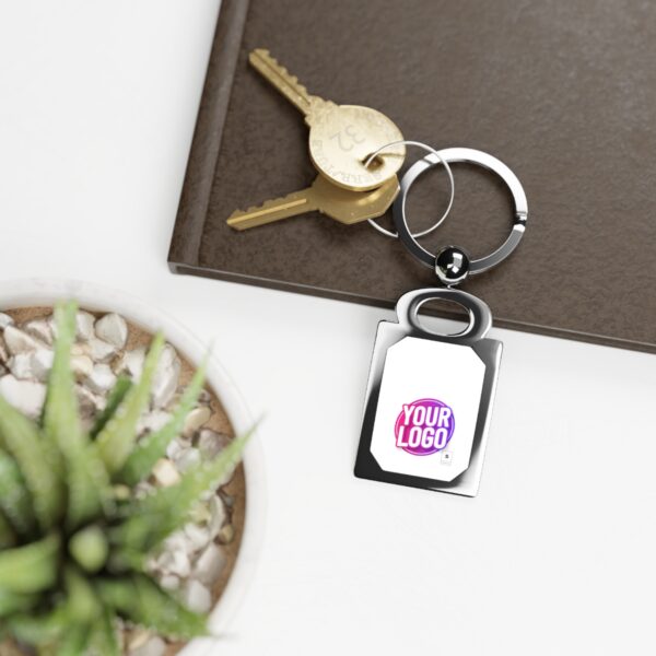 Rectangle Photo Keyring - Image 4
