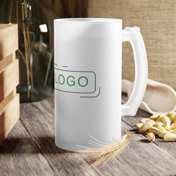 Frosted Glass Beer Mug - Image 6
