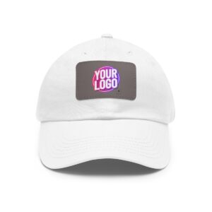 Dad Hat with Leather Patch (Rectangle)