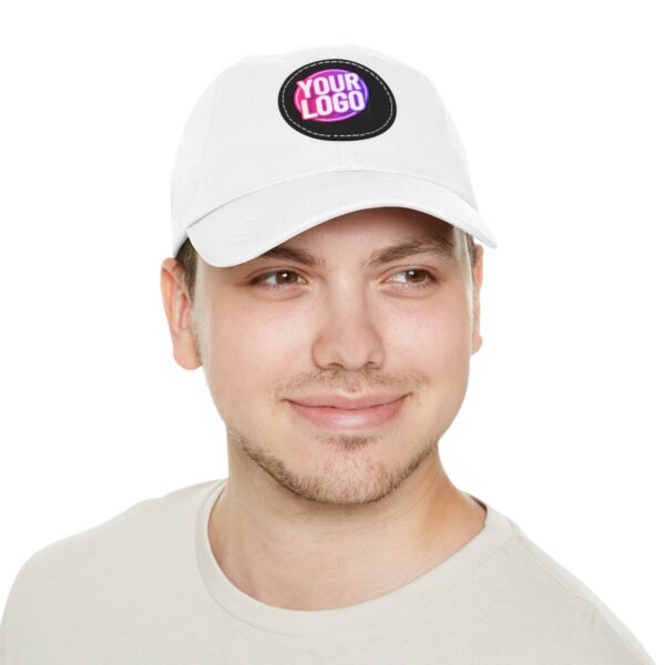 Dad Hat with Leather Patch (Round) - Image 5